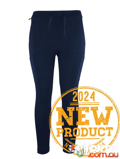 Navy blue JB’S Stretch Pocket Ponte Pant showcasing comfy pocket ponte pant style