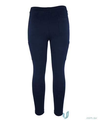 Navy blue JB’S Stretch Pocket Ponte Pant with functional pockets and comfy fit