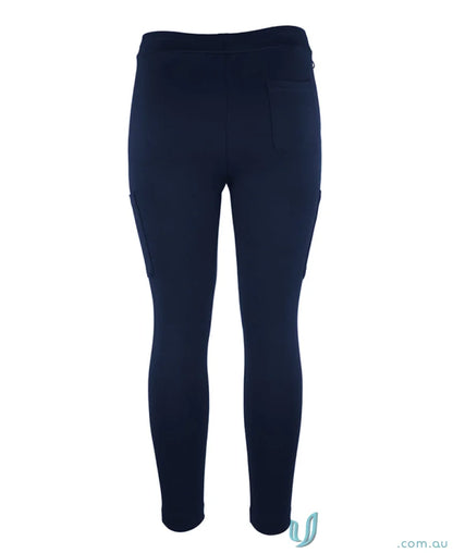 Navy blue JB’S Stretch Pocket Ponte Pant with functional pockets and comfy fit