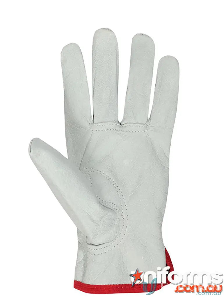 White leather rigger glove for workwear and uniforms from JB’s Vented Rigger Glove pack