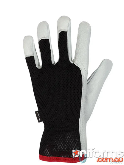 Work glove with black mesh back from JB’s Vented Rigger Glove 12 pack for workwear