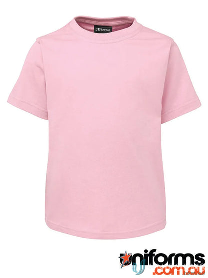 Pink short-sleeved kids tee from JB’s Wear Kids Tee collection with a classic fit