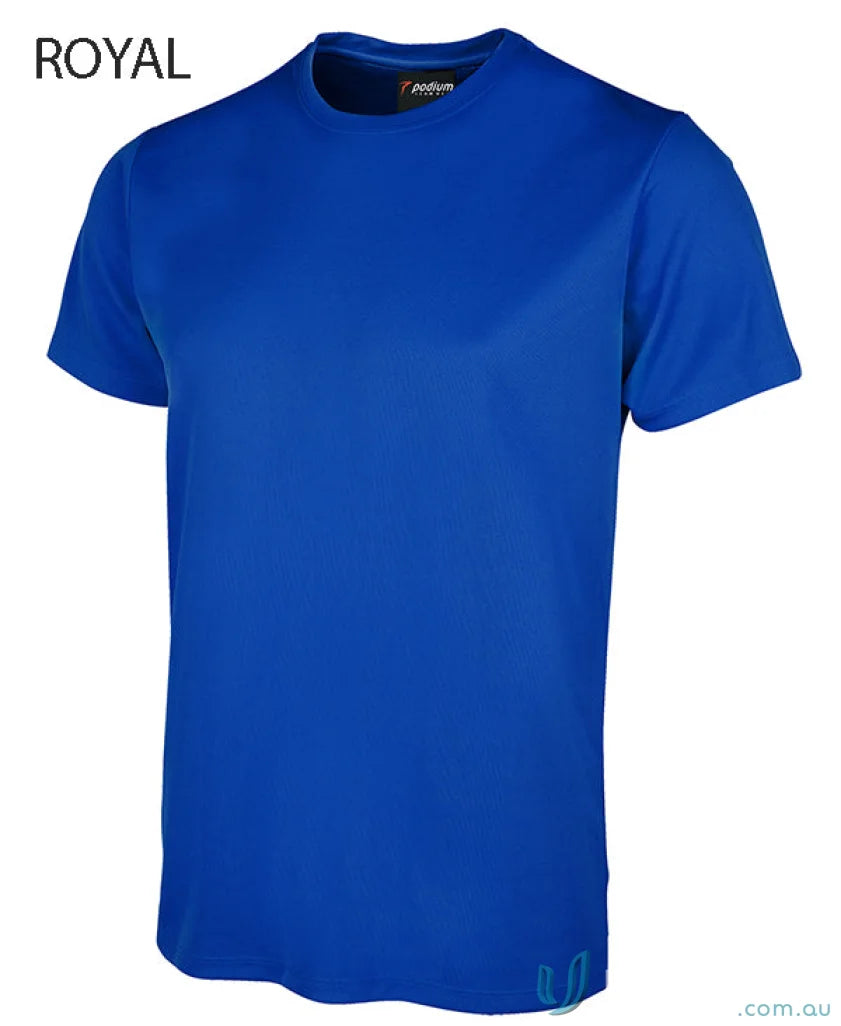 Royal blue JB’S Wear Podium Poly Tee perfect for podium cool™ sun protection