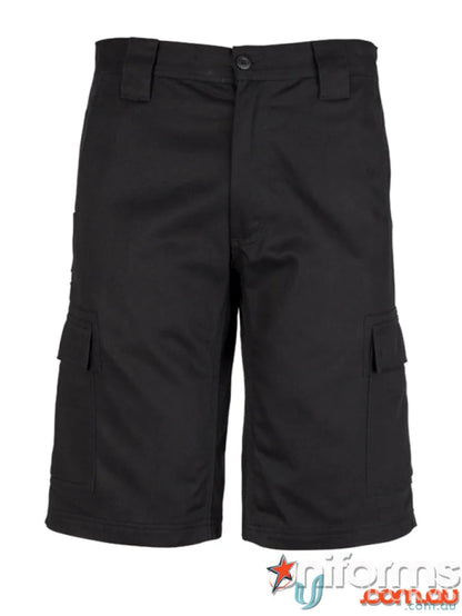Black JHS Drill Cargo Short perfect for work uniforms and casual wear