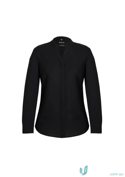Black Juliette Long Sleeve Blouse perfect for event planners and stylish looks