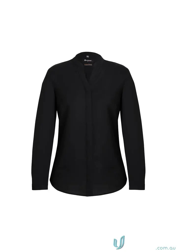 Black Juliette Long Sleeve Blouse perfect for event planners and stylish looks