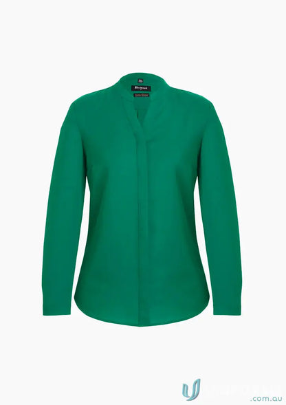 Green Juliette Long Sleeve Blouse ideal for event planners and stylish long sleeve blouse fans