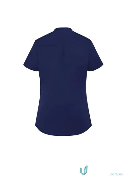 Navy blue short-sleeved Juliette SS Blouse RB977LS for stylish uniforms
