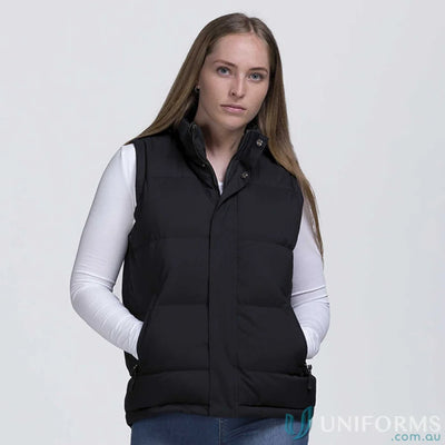 Black Puffer Vest on Junction Puffa Vest, perfect for chilly days