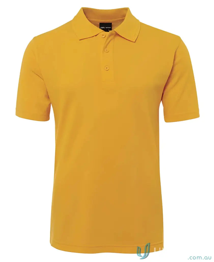 Mustard-colored polo shirt from Men in Classic Fit Polo Code 2KP by JB’s Kids