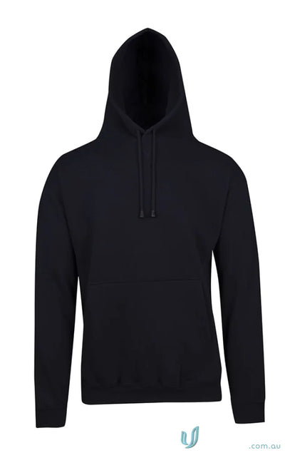 Black hooded sweatshirt with kangaroo pocket from Kangaroo Pocket Hoodies, perfect for workwear