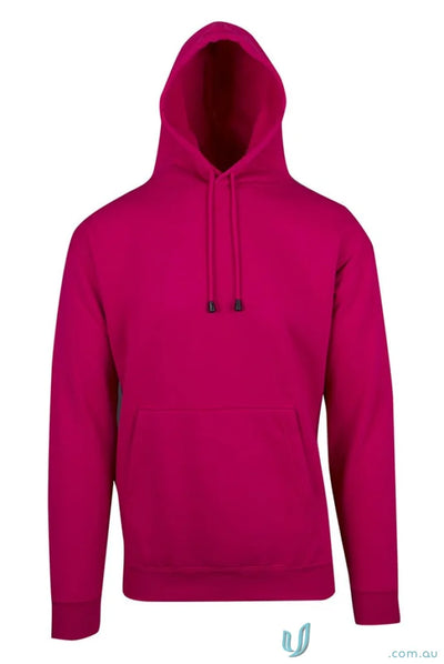 Magenta hooded sweatshirt with kangaroo pocket from Kangaroo Pocket Hoodies workwear collection