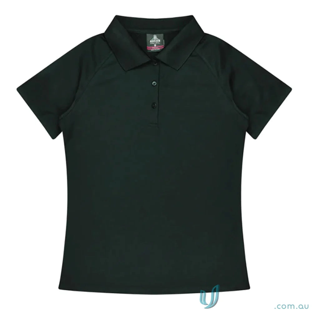 Black short-sleeved polo shirt Keira Polo perfect for work uniforms or casual uniforms