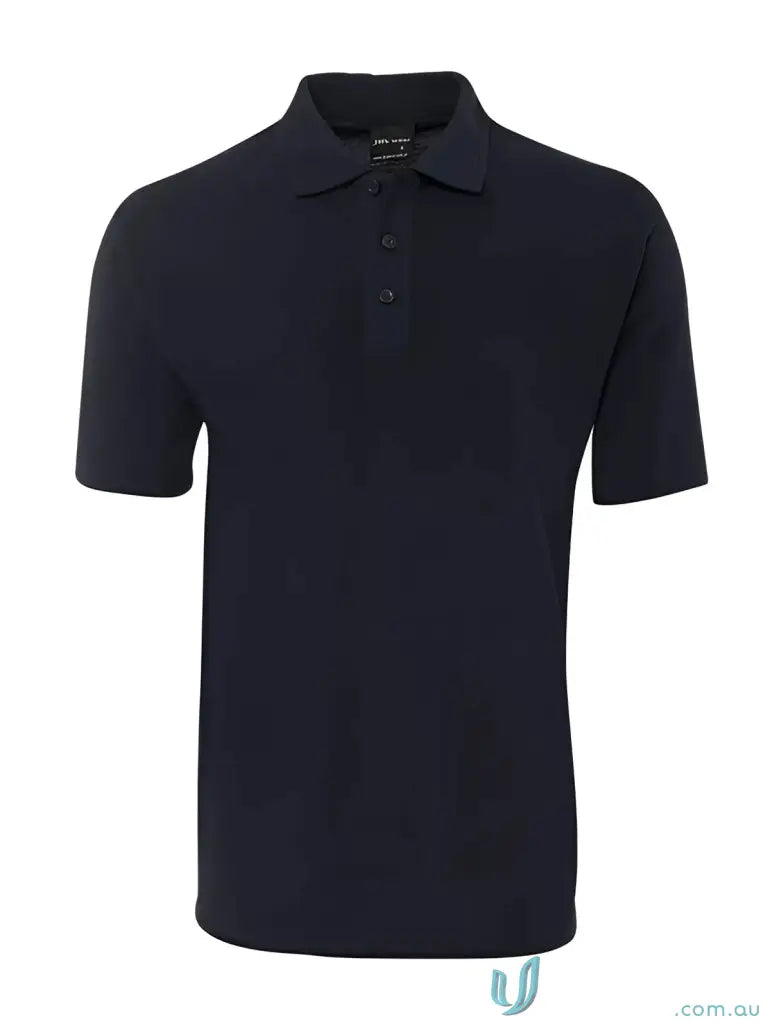 KENNARDS Mens 210 Polo with reinforced herringbone tape and dark navy blue color