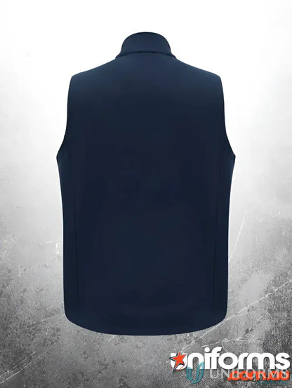 Navy blue vest from KENNARDS Mens Softshell Vest for added warmth and work uniforms