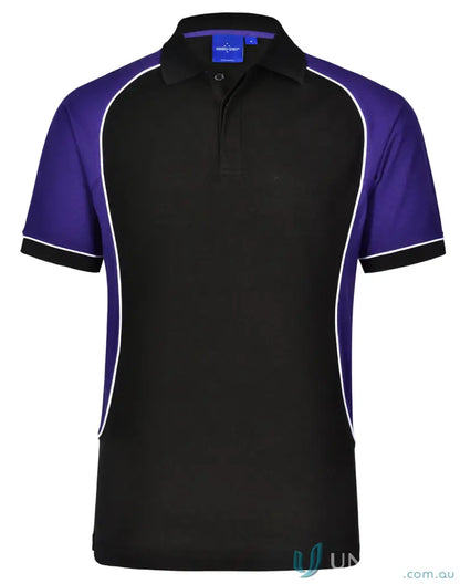 Kids Arena Polo black and purple shirt, perfect for Kids Group Events and PS77K Arena