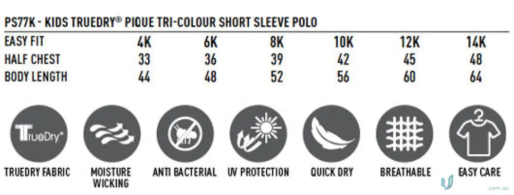 Kids Arena Polo sizing and features for comfy kids group events and sports wear