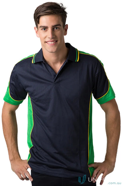 Man wearing a Kids Auburn Polo with cooldry moisture management technology