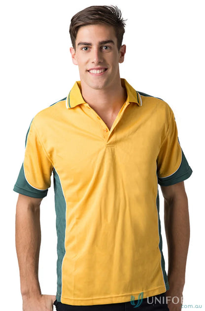 Man wearing Kids Auburn Polo with cooldry moisture management tech for all-day comfort