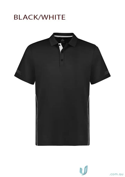 Kids Balance Polo black and white short-sleeved shirt, p200ks, great balance polo offers