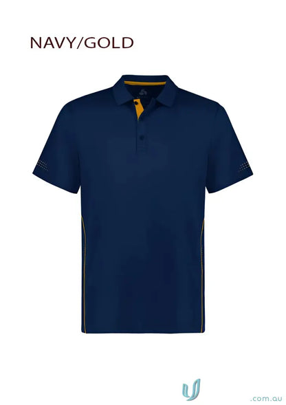 Kids Balance Polo Navy and Gold shirt perfect for p200ks balance polo offers