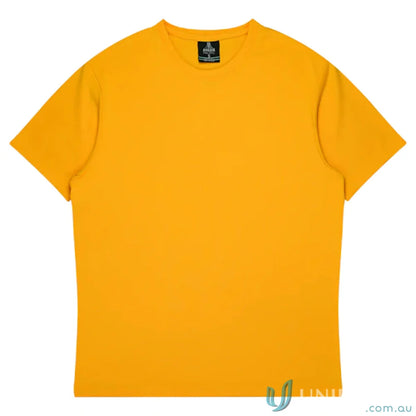 Kids Botany Tee in golden yellow - cute work uniforms for kids or cool uniforms