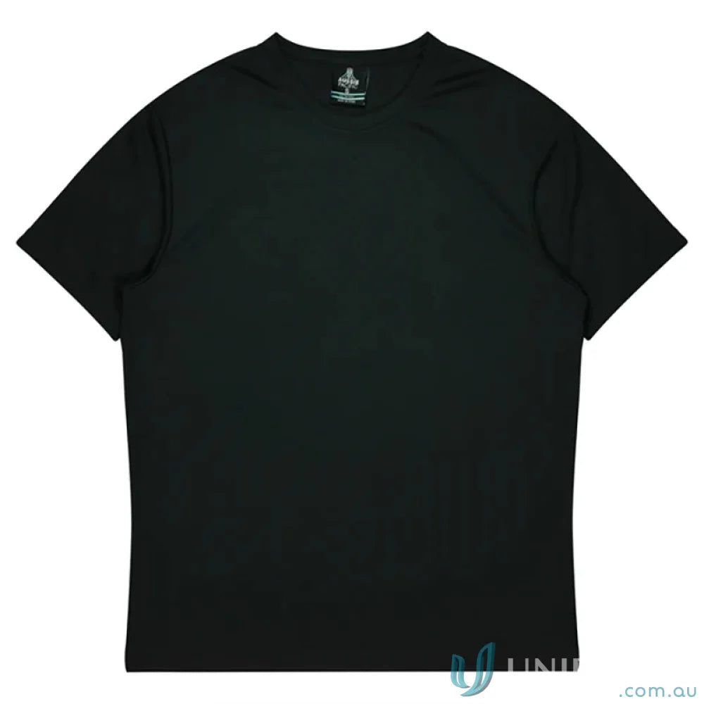 Black short-sleeved Kids Botany Tee ideal for casual workwear or uniforms