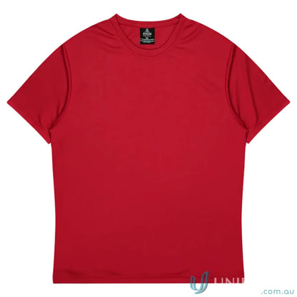 Kids Botany Tee red short-sleeved T-shirt perfect for casual uniforms or workwear