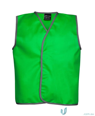Green safety vest with gray trim from JB’s Kids Coloured Tricot Vest, perfect workwear