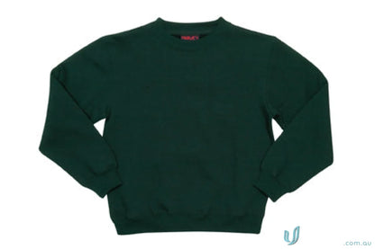 Kids crew neck sloppy joes sweatshirt in dark green with long sleeves for comfy style