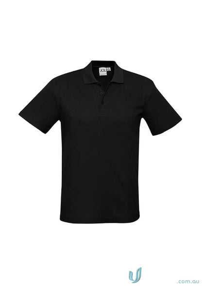 Kids Crew Polo black short-sleeved shirt perfect for school uniform game and Biz Collection Kids