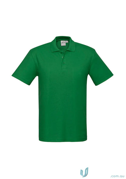 Kids Crew Polo green short-sleeved shirt perfect for school uniform game by Biz Collection Kids