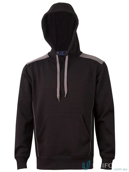 Kids Croxton Hoodie with black and gray contrast shoulder panels, perfect kids workwear