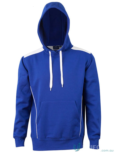 Kids Croxton Hoodie with contrast shoulder panels in blue and white, great kids workwear