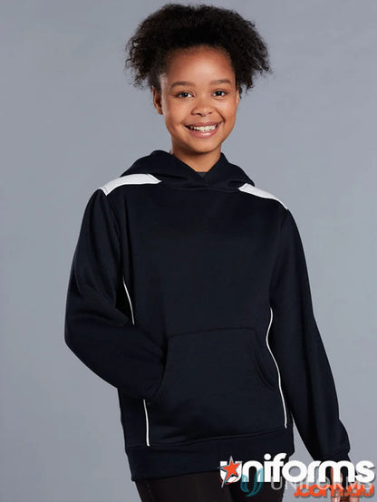 Kids Croxton Hoodie with black and white contrast shoulder panels, perfect kids workwear
