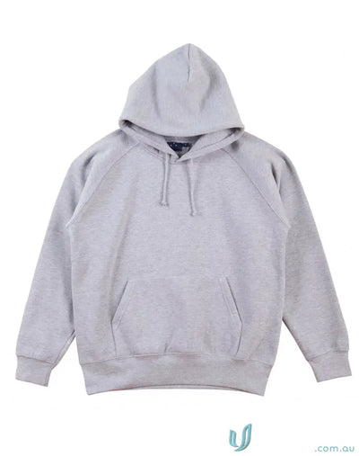 Gray fleecy hoodie from Kids Full Colour Print Hoodie, perfect for uniforms and workwear