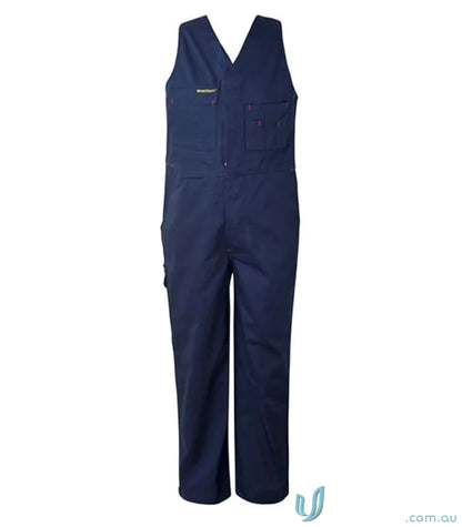 Kids Full Colour Roughall navy blue work overalls, perfect kids workwear for outdoor school activities with phone pouch