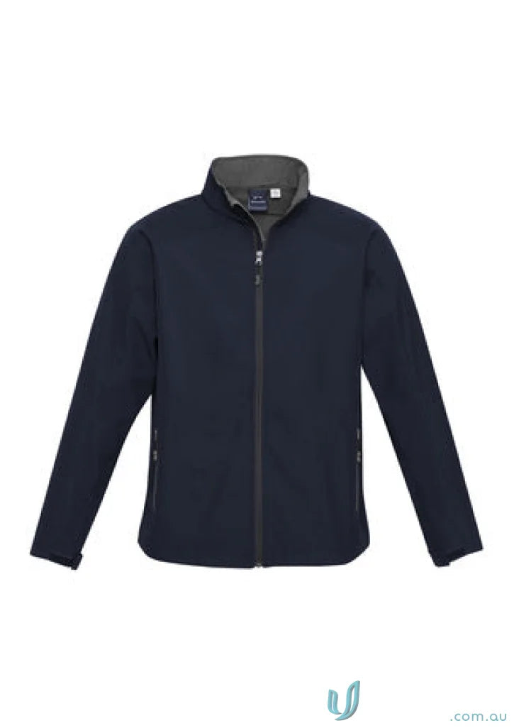 Kids Geneva Softshell Jacket in navy blue perfect for outdoor activities