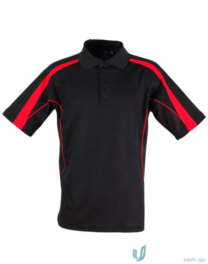 Kids Legend Polo black and red short-sleeve shirt perfect for Legend Truedry fashion