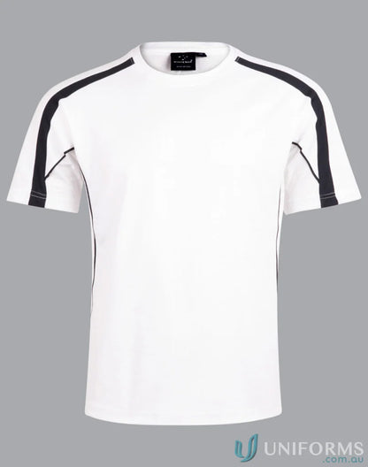 Kids Legend Tee white t-shirt with black accents perfect for school uniforms or casual workwear