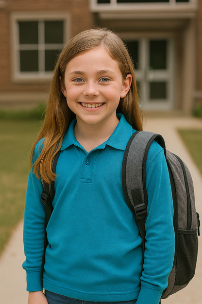 Kids Long Sleeve Polo Shirt - POLO