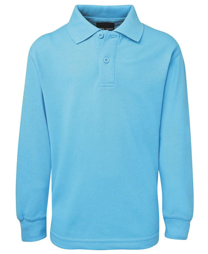 JB’s Kids Light Blue Long Sleeve Polo Shirt - Light Blue / 4 - POLO