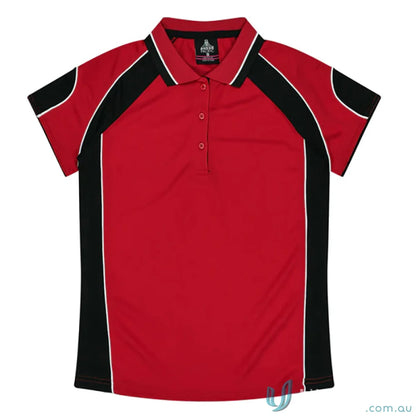 Kids Murray Polo in red and black, perfect kids Murray polo for casual style