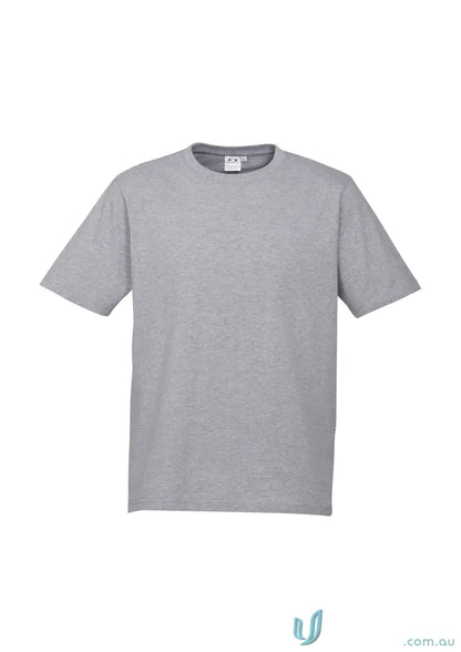 Kids Newport Tee in heather grey made from soft combed cotton, available in standard colours