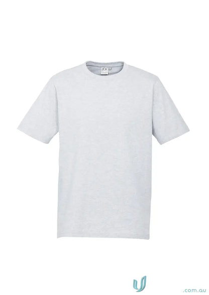 Kids Newport Tee in light grey with crew neck, made from comfy combed cotton in standard colours