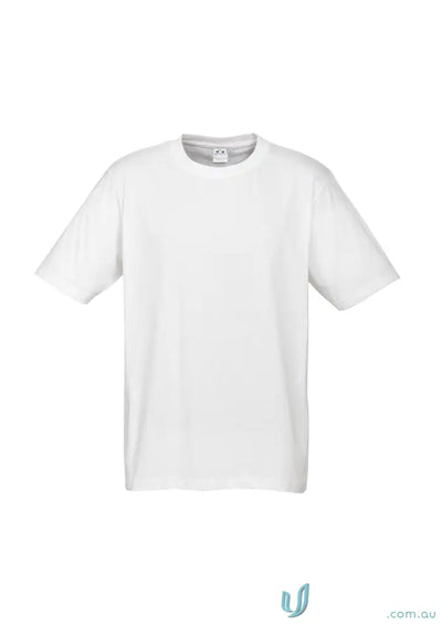 Kids Newport Tee in plain white made of soft combed cotton, available in standard colours