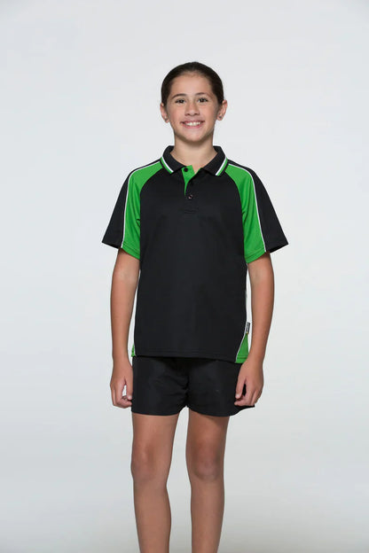 Kids Panorama Polo - Black/Green/White / 4 - POLO