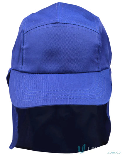 Blue Kids Poly Cotton Sun Protection Cap for outdoor activities spirit