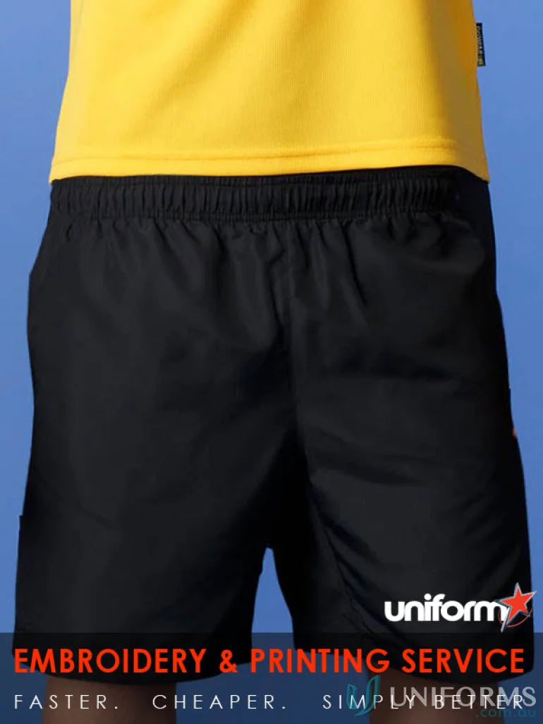 Kids Pongee Shorts made of soft pongee fabric, perfect for sporty uniforms