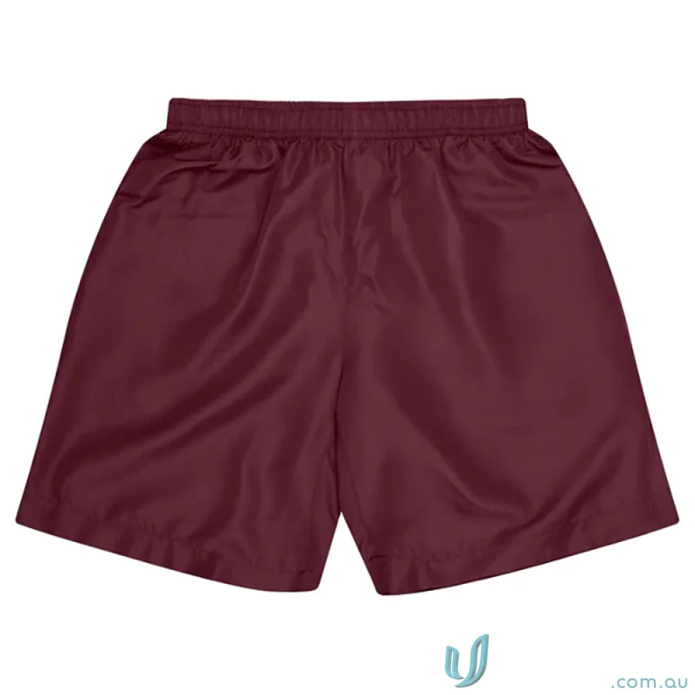 Kids Pongee Shorts made from comfy pongee fabric, great for sports uniforms